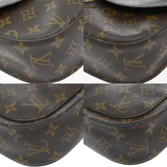 LOUIS VUITTON Saint Cloud GM Shoulder Bag Monogram Leather Brown M51242 30EF901 - Picture 8 of 15